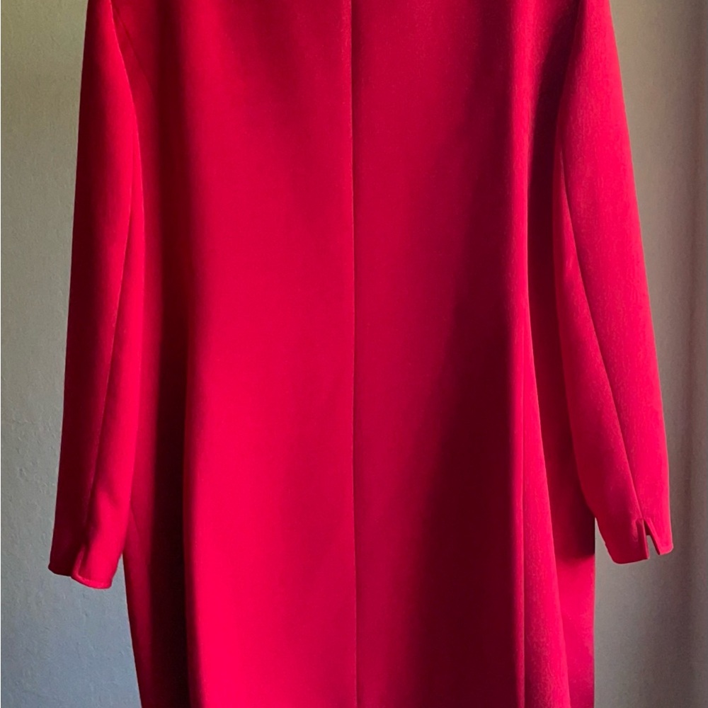 Tahari Topper Coat Women’s Red 16W - Picture 6 of 16